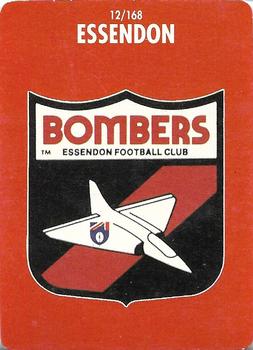 1991 Scanlens Stimorol #12 Essendon Bombers Front